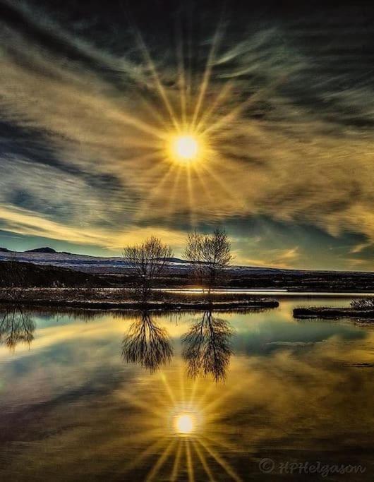 Nice Whole Year Cottage Bythingvallavatn Veithilundur Esterno foto